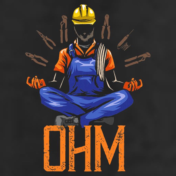 Ohm Meditating Funny Electrician Adult Drive Performance Visor