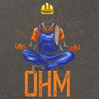 Ohm Meditating Funny Electrician Cotton Canvas Backpack
