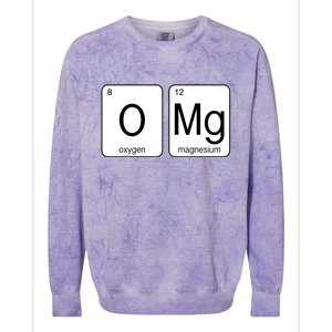 OMG Periodic Table Chemistry Joke Colorblast Crewneck Sweatshirt