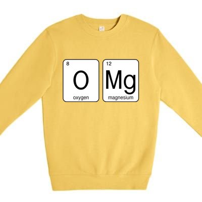 OMG Periodic Table Chemistry Joke Premium Crewneck Sweatshirt