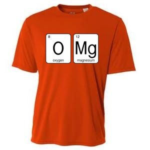 OMG Periodic Table Chemistry Joke Cooling Performance Crew T-Shirt