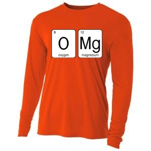 OMG Periodic Table Chemistry Joke Cooling Performance Long Sleeve Crew