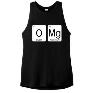 OMG Periodic Table Chemistry Joke Ladies PosiCharge Tri-Blend Wicking Tank