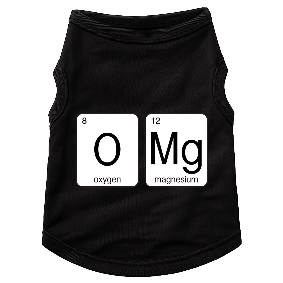 OMG Periodic Table Chemistry Joke Doggie Tank