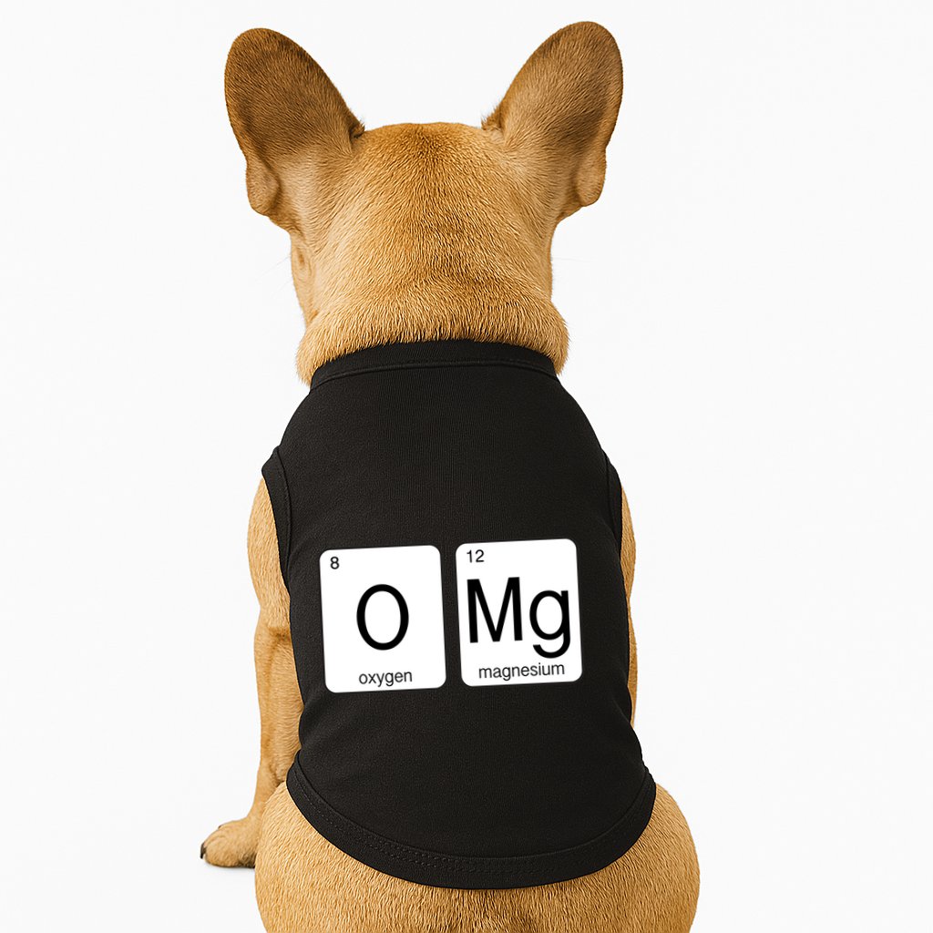 OMG Periodic Table Chemistry Joke Doggie Tank