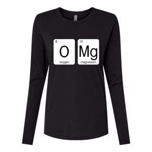 OMG Periodic Table Chemistry Joke Womens Cotton Relaxed Long Sleeve T-Shirt