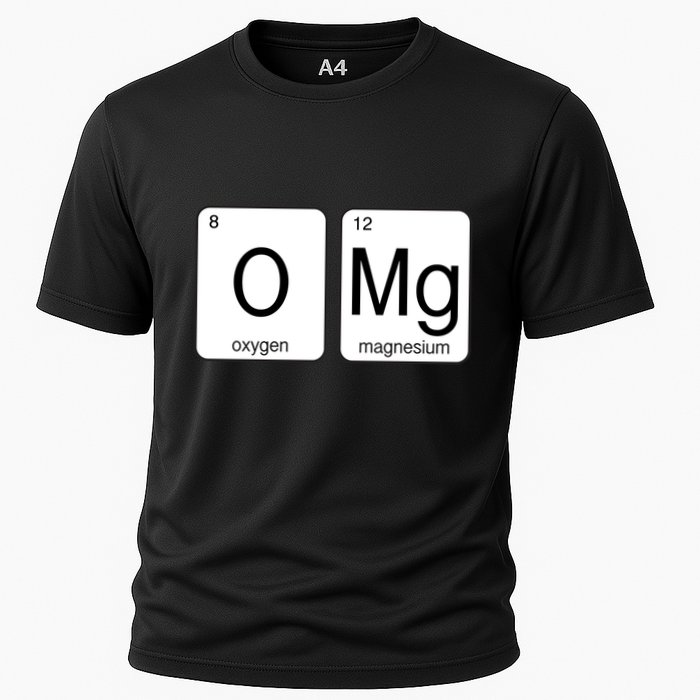 OMG Periodic Table Chemistry Joke Cooling Performance Crew T-Shirt
