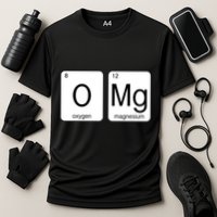 OMG Periodic Table Chemistry Joke Cooling Performance Crew T-Shirt