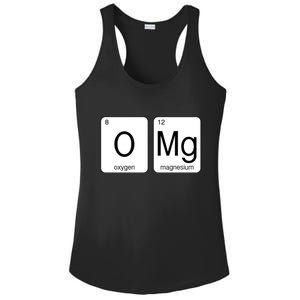 OMG Periodic Table Chemistry Joke Ladies PosiCharge Competitor Racerback Tank