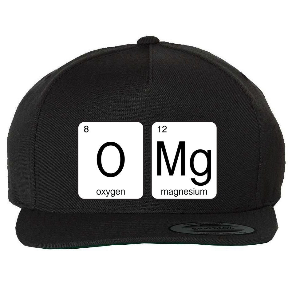 OMG Periodic Table Chemistry Joke Wool Snapback Cap