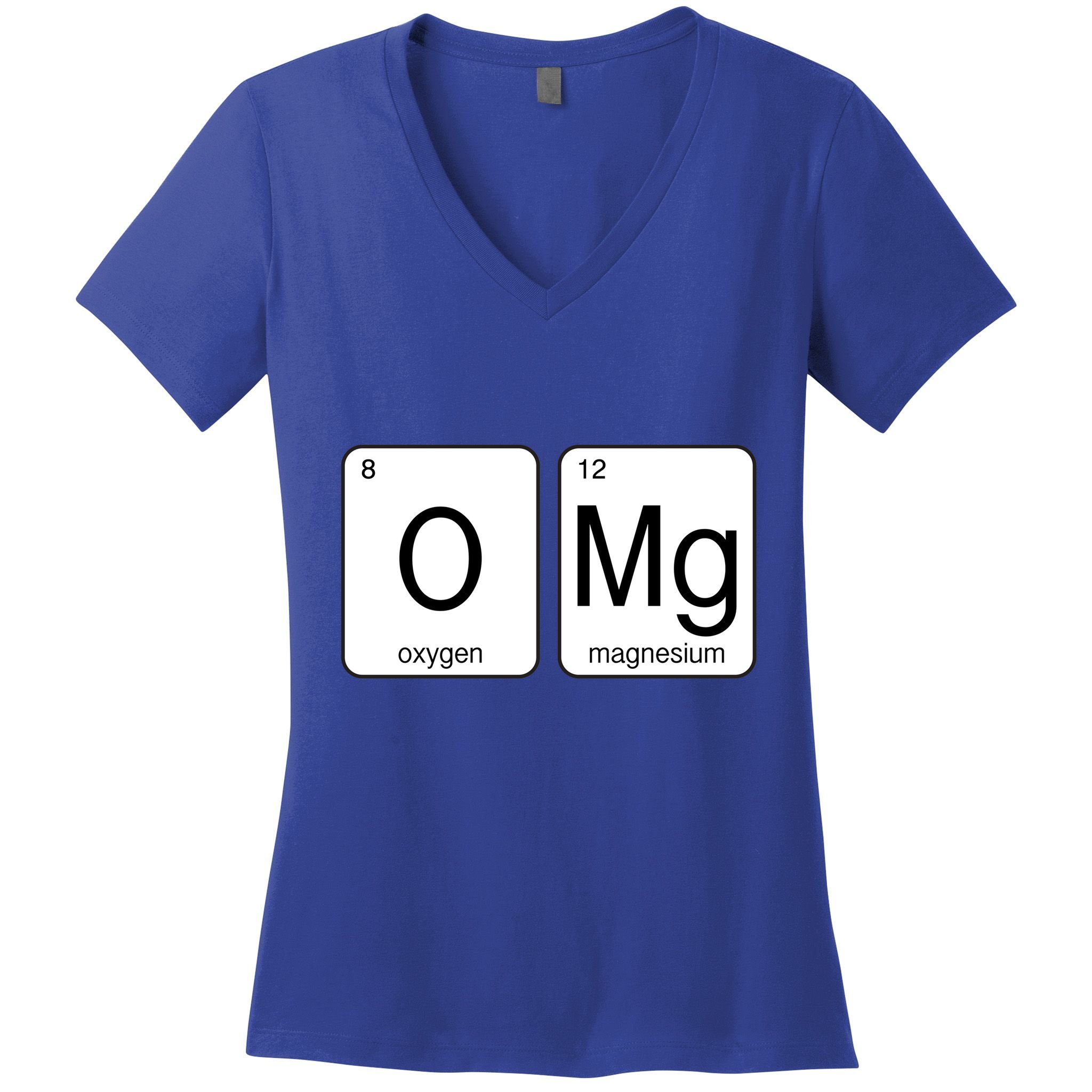 OMG Periodic Table Chemistry Joke Women's V-Neck T-Shirt