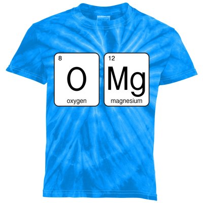 OMG Periodic Table Chemistry Joke Kids Tie-Dye T-Shirt