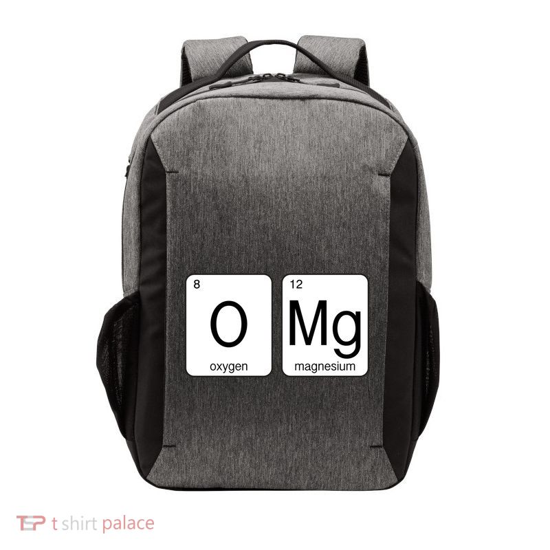 OMG Periodic Table Chemistry Joke Vector Backpack
