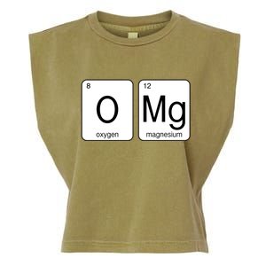 OMG Periodic Table Chemistry Joke Garment-Dyed Women's Muscle Tee