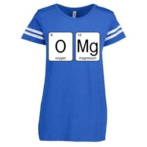 OMG Periodic Table Chemistry Joke Enza Ladies Jersey Football T-Shirt