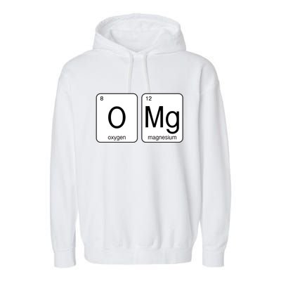 OMG Periodic Table Chemistry Joke Garment-Dyed Fleece Hoodie