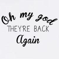OMG They're Back Again Classic Music Band Garment-Dyed Sweatshirt