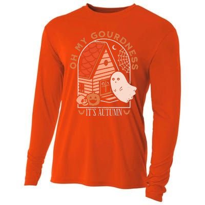 'Oh My Gourdness It Is Autumn Cooling Performance Long Sleeve Crew