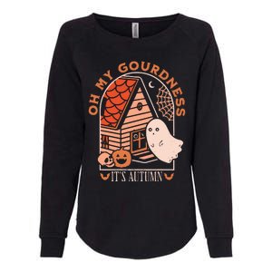 'Oh My Gourdness It Is Autumn Womens California Wash Sweatshirt