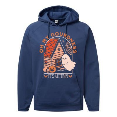 'Oh My Gourdness It Is Autumn Performance Fleece Hoodie