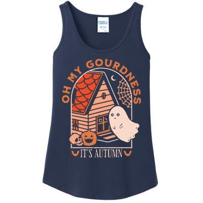 'Oh My Gourdness It Is Autumn Ladies Essential Tank