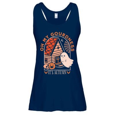 'Oh My Gourdness It Is Autumn Ladies Essential Flowy Tank