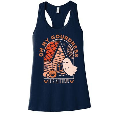 'Oh My Gourdness It Is Autumn Women's Racerback Tank