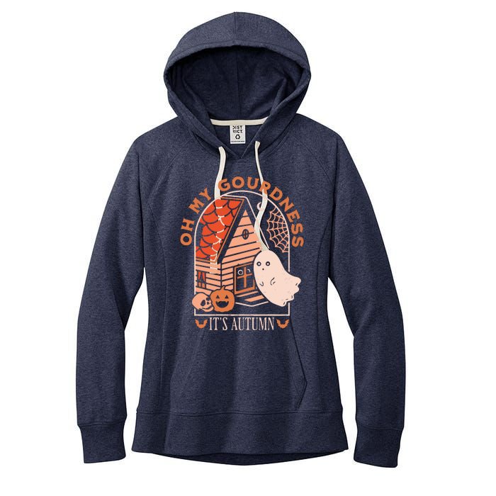 'Oh My Gourdness It Is Autumn Women's Fleece Hoodie