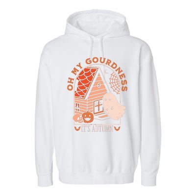 'Oh My Gourdness It Is Autumn Garment-Dyed Fleece Hoodie