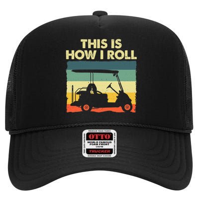 Oh My God Becky Look At Her Putt Funny Golf High Crown Mesh Back Trucker Hat