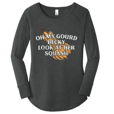 Oh My Gourd Becky Look At Her Squash Women's Perfect Tri Tunic Long Sleeve Shirt