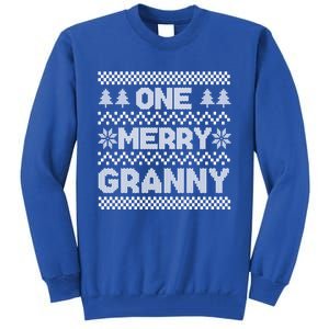 One Merry Granny Ugly Christmas Sweater Family Xmas Holiday Cool Gift Tall Sweatshirt