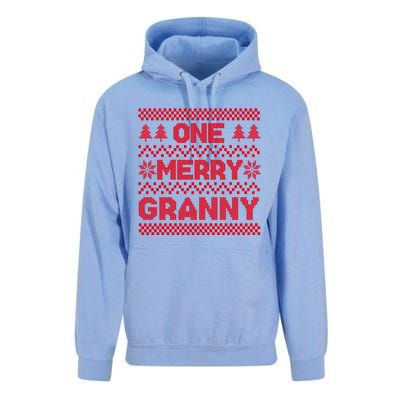 One Merry Granny Ugly Christmas Sweater Family Xmas Holiday Funny Gift Unisex Surf Hoodie