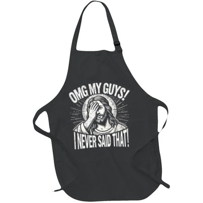 Omg My Guys Funny Jesus Meme Omg My Guys! I Never Said That Apron