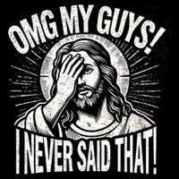 Omg My Guys Funny Jesus Meme Omg My Guys! I Never Said That Impact Tech Backpack
