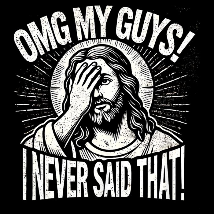 Omg My Guys Funny Jesus Meme Omg My Guys! I Never Said That Impact Tech Backpack
