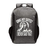 Omg My Guys Funny Jesus Meme Omg My Guys! I Never Said That Vector Backpack