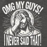 Omg My Guys Funny Jesus Meme Omg My Guys! I Never Said That Vector Backpack