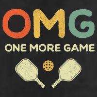 One More Game OMG Retro Funny Pickleball Lover Pickle Ball Cool Comfort Performance Bucket Hat
