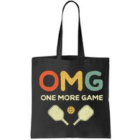 One More Game OMG Retro Funny Pickleball Lover Pickle Ball Bag