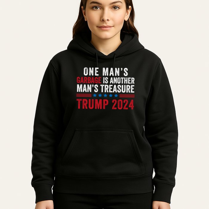 One ManS Garbage Is Another ManS Treasure Trump 2024 Proud To Be Garbage Hoodie