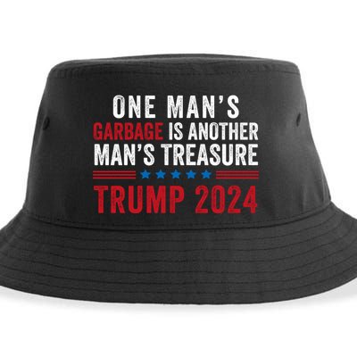 One ManS Garbage Is Another ManS Treasure Trump 2024 Proud To Be Garbage Sustainable Bucket Hat