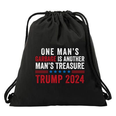 One ManS Garbage Is Another ManS Treasure Trump 2024 Proud To Be Garbage Drawstring Bag