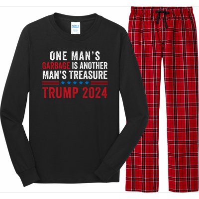 One ManS Garbage Is Another ManS Treasure Trump 2024 Proud To Be Garbage Long Sleeve Pajama Set