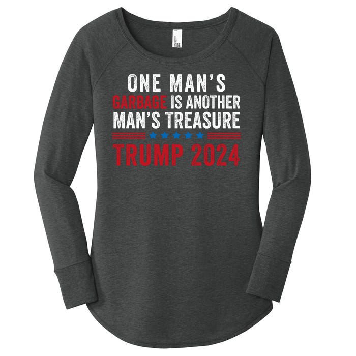 One ManS Garbage Is Another ManS Treasure Trump 2024 Proud To Be Garbage Women's Perfect Tri Tunic Long Sleeve Shirt