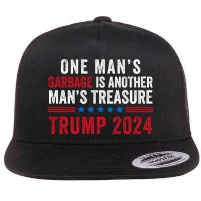 One ManS Garbage Is Another ManS Treasure Trump 2024 Proud To Be Garbage Flatbill Hat