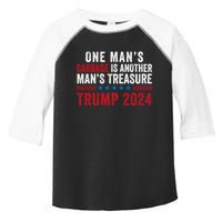 One ManS Garbage Is Another ManS Treasure Trump 2024 Proud To Be Garbage Toddler Fine Jersey T-Shirt