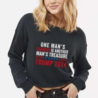 One ManS Garbage Is Another ManS Treasure Trump 2024 Proud To Be Garbage Cropped Pullover Crew