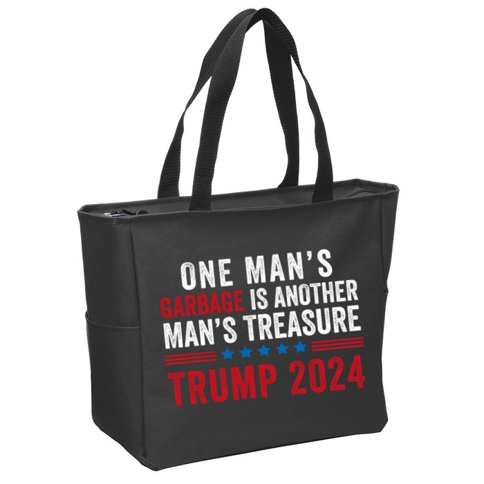 One ManS Garbage Is Another ManS Treasure Trump 2024 Proud To Be Garbage Zip Tote Bag