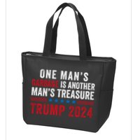 One ManS Garbage Is Another ManS Treasure Trump 2024 Proud To Be Garbage Zip Tote Bag